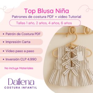 Patrón Top niña