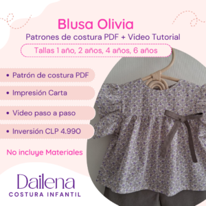 Patrón Blusa Olivia